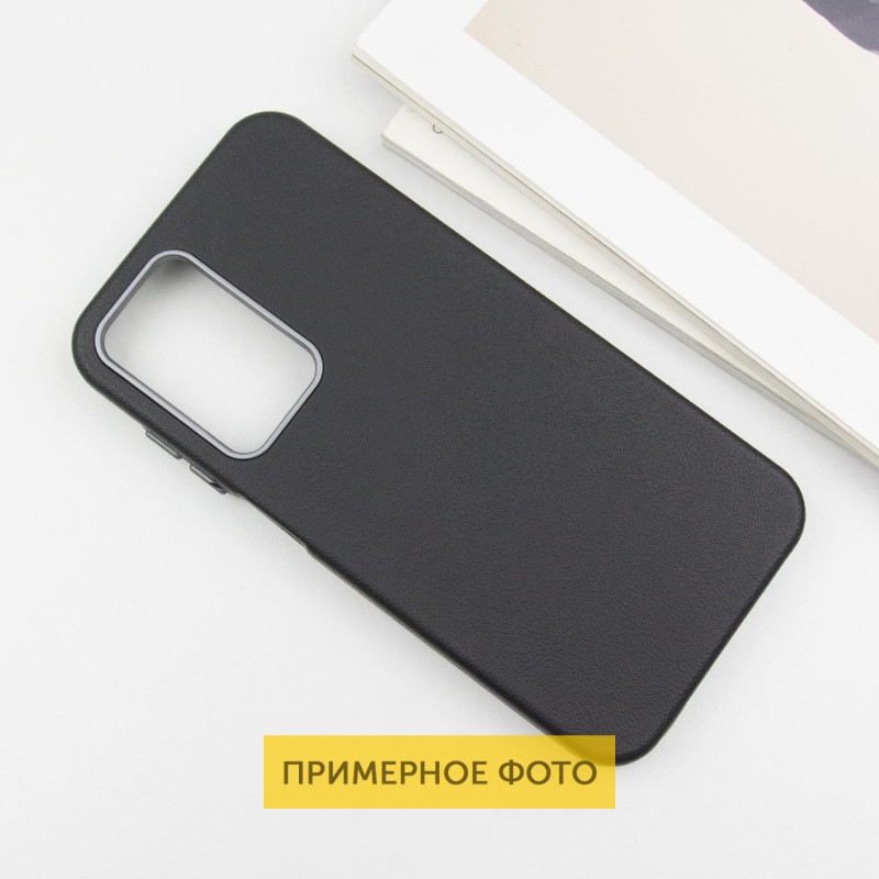 Кожаный чехол Leather Case Metal Buttons для Xiaomi Redmi 9C на картинке №3