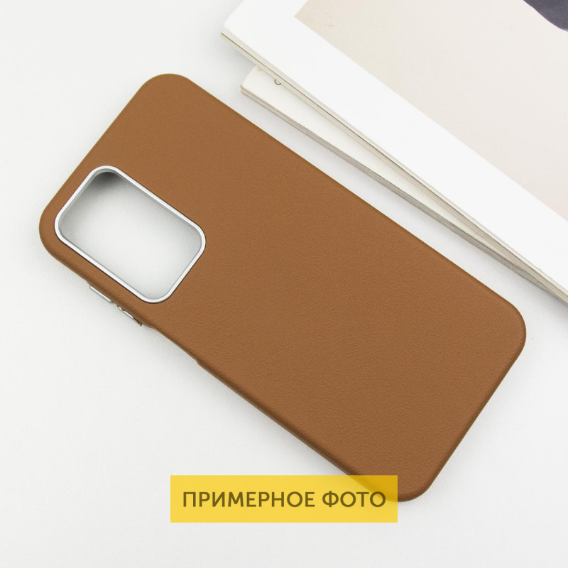 Кожаный чехол Leather Case Metal Buttons для Xiaomi Redmi 9C на картинке №3