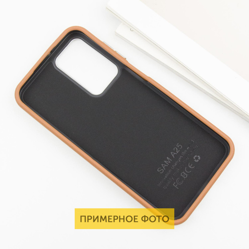 Кожаный чехол Leather Case Metal Buttons для Xiaomi Redmi 9C на картинке №4