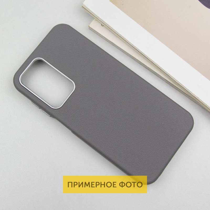 Кожаный чехол Leather Case Metal Buttons для Xiaomi Redmi 9C на картинке №3