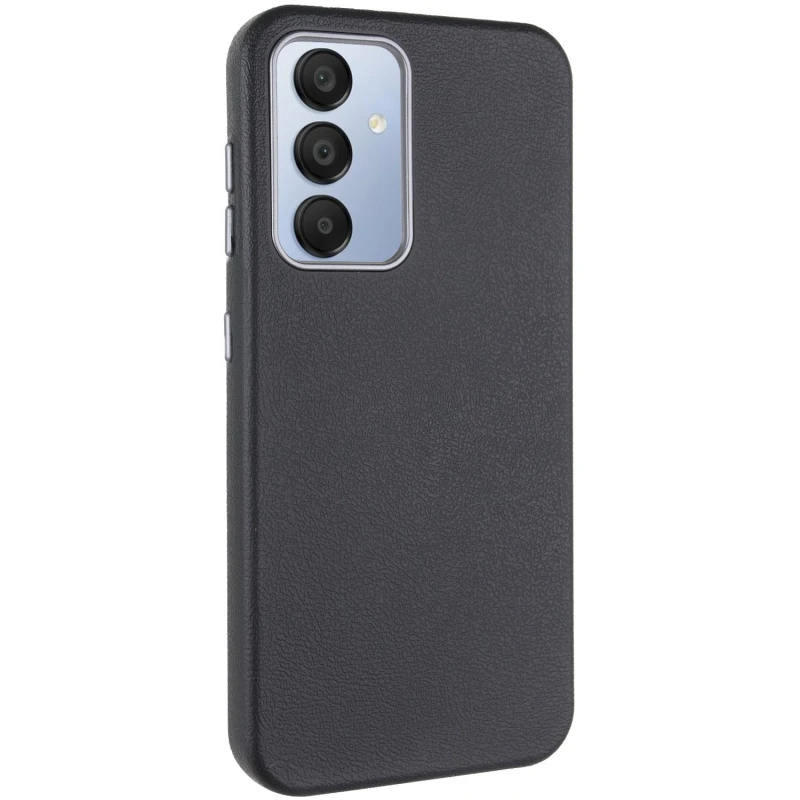 Кожаный чехол Leather Case Metal Buttons для Samsung Galaxy S23 FE, Black, Искусственная кожа, купить оптом с доставкой