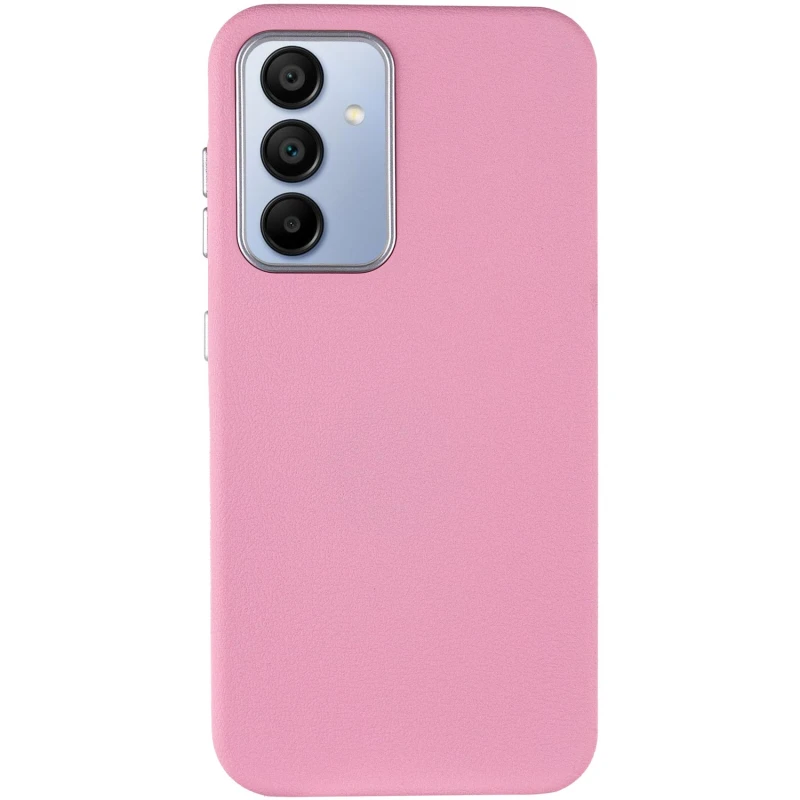 Кожаный чехол Leather Case Metal Buttons для Samsung Galaxy S23 FE, Light Pink 1, Искусственная кожа, купить оптом с доставкой