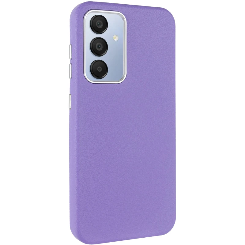 Кожаный чехол Leather Case Metal Buttons для Samsung Galaxy S23 FE, Light Purple, Искусственная кожа, купить оптом с доставкой