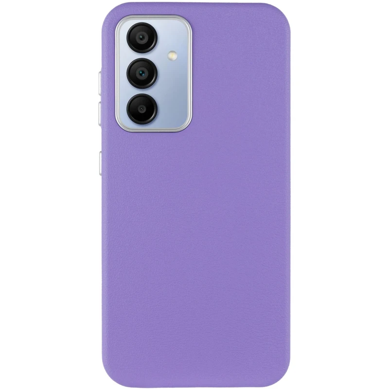 Кожаный чехол Leather Case Metal Buttons для Samsung Galaxy S23 FE, Light Purple 1, Искусственная кожа, купить оптом с доставкой