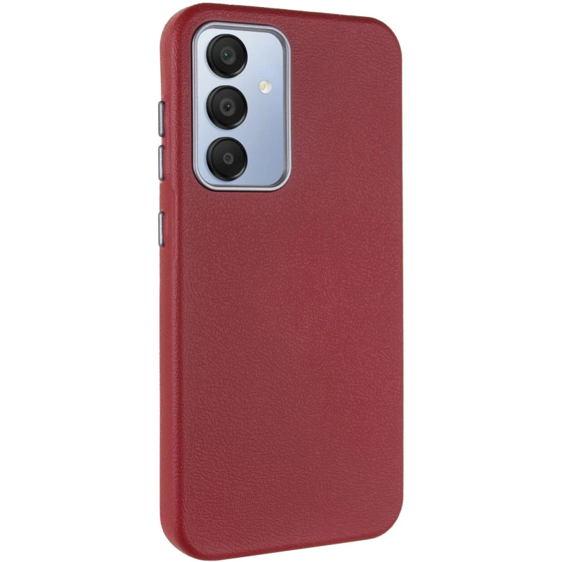 Кожаный чехол Leather Case Metal Buttons для Samsung Galaxy S23 FE, Red, Искусственная кожа, купить оптом с доставкой