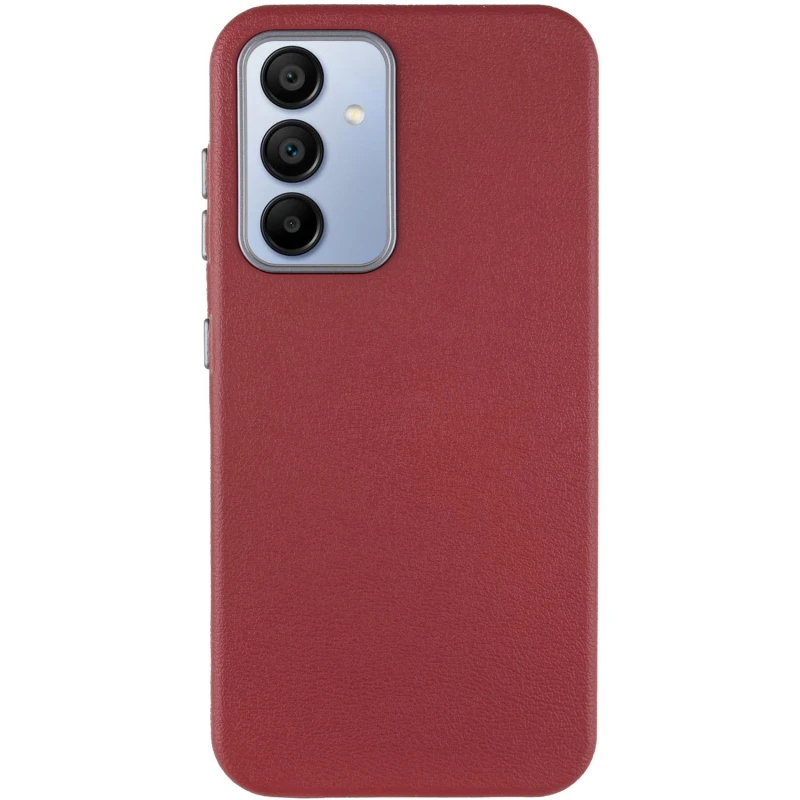 Кожаный чехол Leather Case Metal Buttons для Samsung Galaxy S23 FE, Red 1, Искусственная кожа, купить оптом с доставкой