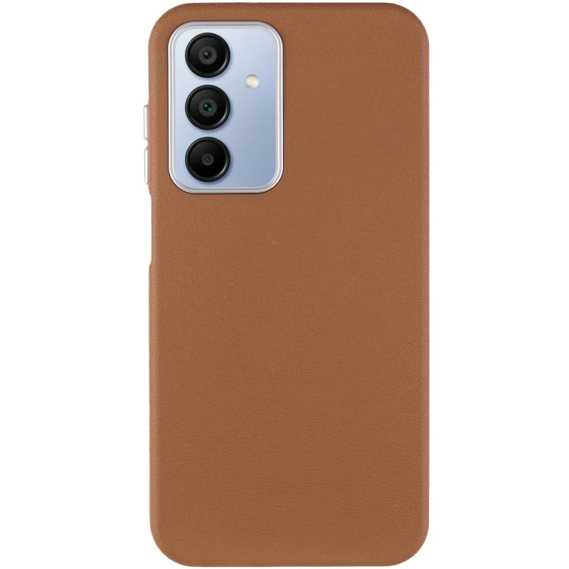 Кожаный чехол Leather Case Metal Buttons для Samsung Galaxy A15 4G/5G / M15 5G, Brown 1, Искусственная кожа, купить оптом с доставкой