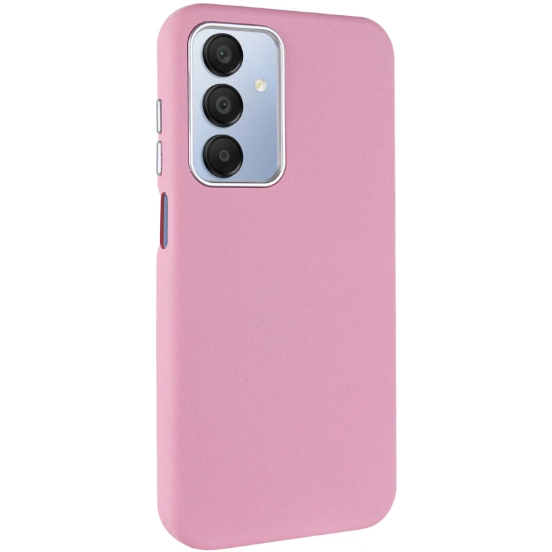 Кожаный чехол Leather Case Metal Buttons для Samsung Galaxy A15 4G/5G / M15 5G, Light Pink, Искусственная кожа, купить оптом с доставкой