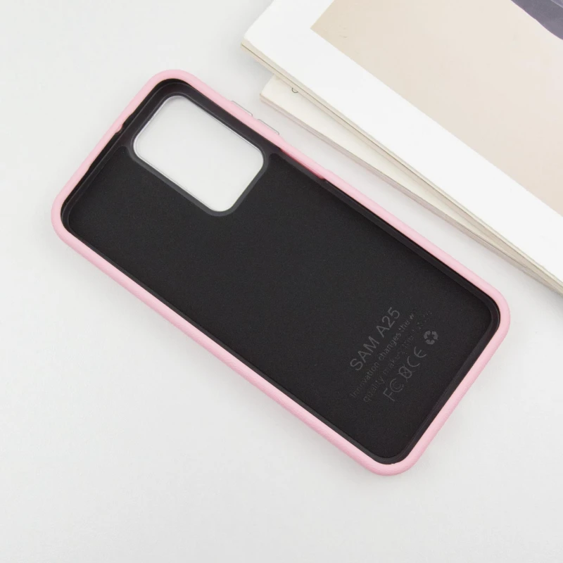 Кожаный чехол Leather Case Metal Buttons для Samsung Galaxy A15 4G/5G / M15 5G, Light Pink 3, Искусственная кожа, купить оптом с доставкой
