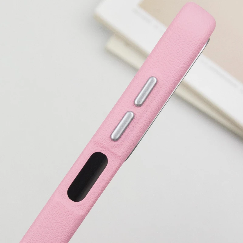 Кожаный чехол Leather Case Metal Buttons для Samsung Galaxy A15 4G/5G / M15 5G, Light Pink 4, Искусственная кожа, купить оптом с доставкой