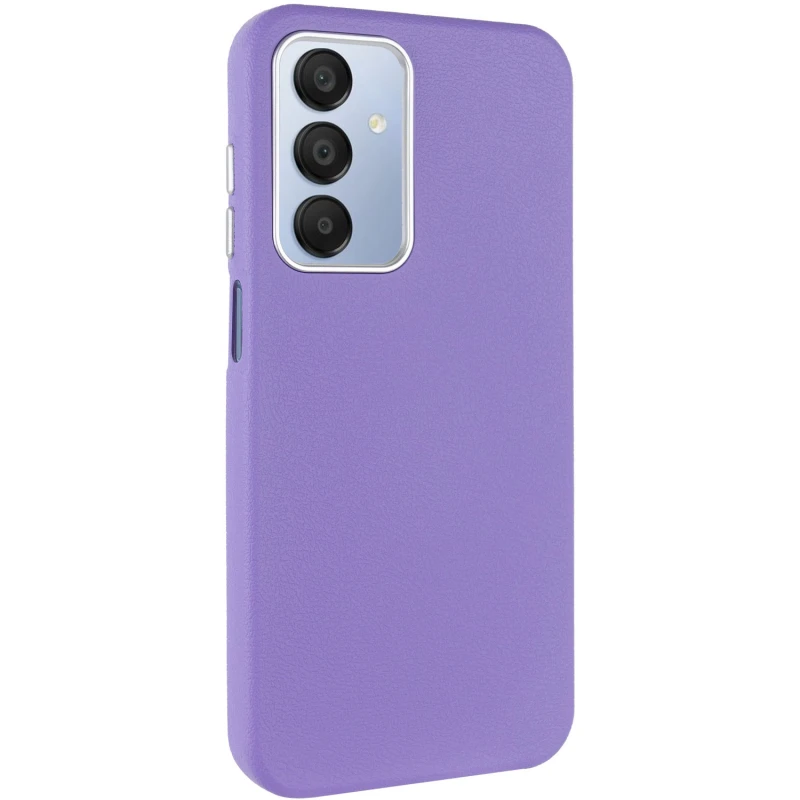 Кожаный чехол Leather Case Metal Buttons для Samsung Galaxy A15 4G/5G / M15 5G, Light Purple, Искусственная кожа, купить оптом с доставкой