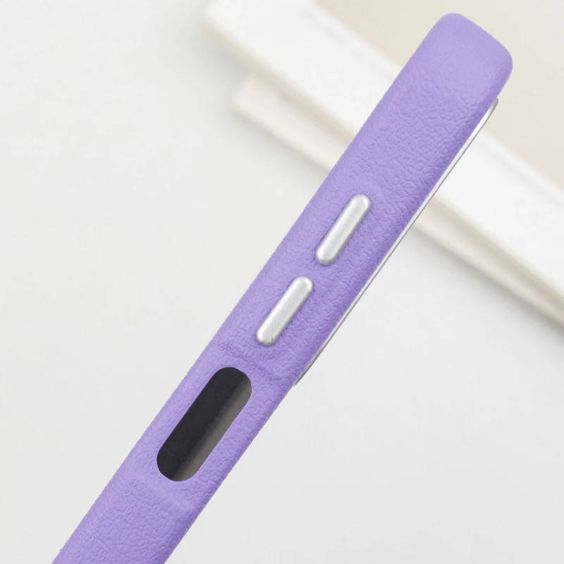 Кожаный чехол Leather Case Metal Buttons для Samsung Galaxy A15 4G/5G / M15 5G, Light Purple 4, Искусственная кожа, купить оптом с доставкой