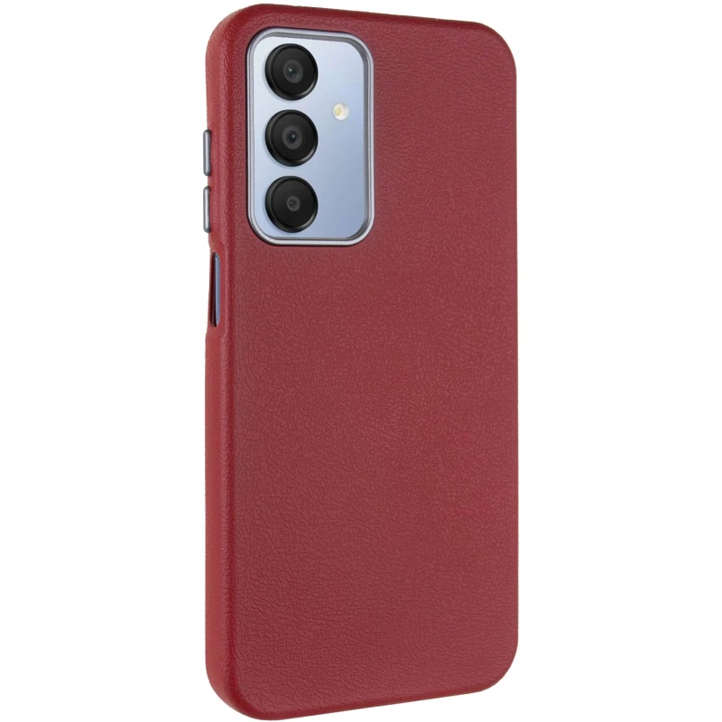 Кожаный чехол Leather Case Metal Buttons для Samsung Galaxy A15 4G/5G / M15 5G, Red, Искусственная кожа, купить оптом с доставкой