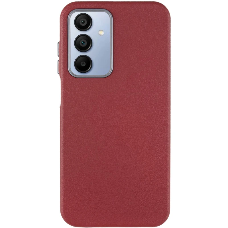 Кожаный чехол Leather Case Metal Buttons для Samsung Galaxy A15 4G/5G / M15 5G, Red 1, Искусственная кожа, купить оптом с доставкой