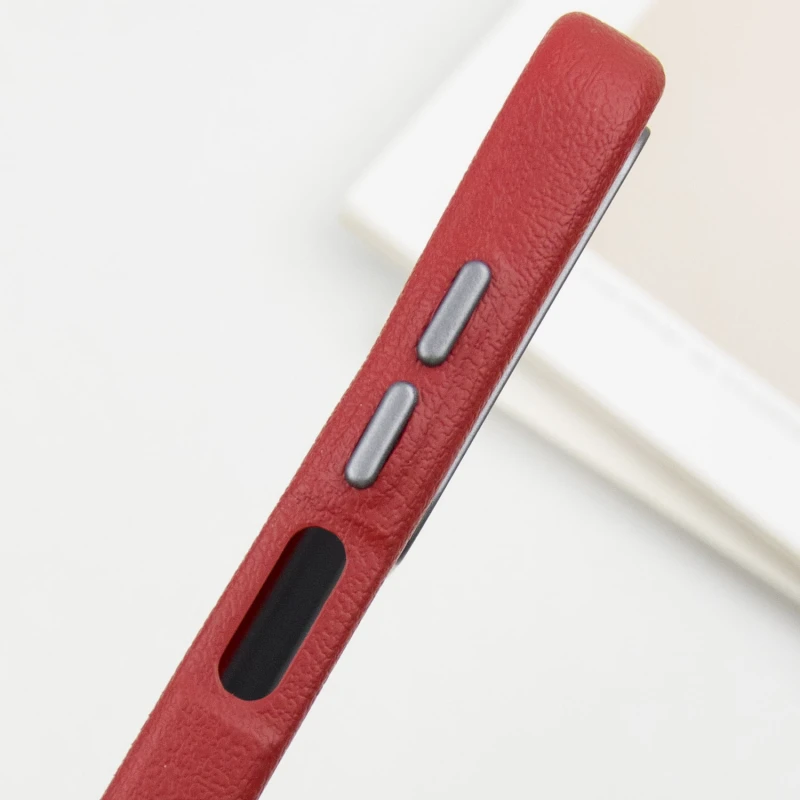 Кожаный чехол Leather Case Metal Buttons для Samsung Galaxy A15 4G/5G / M15 5G, Red 4, Искусственная кожа, купить оптом с доставкой