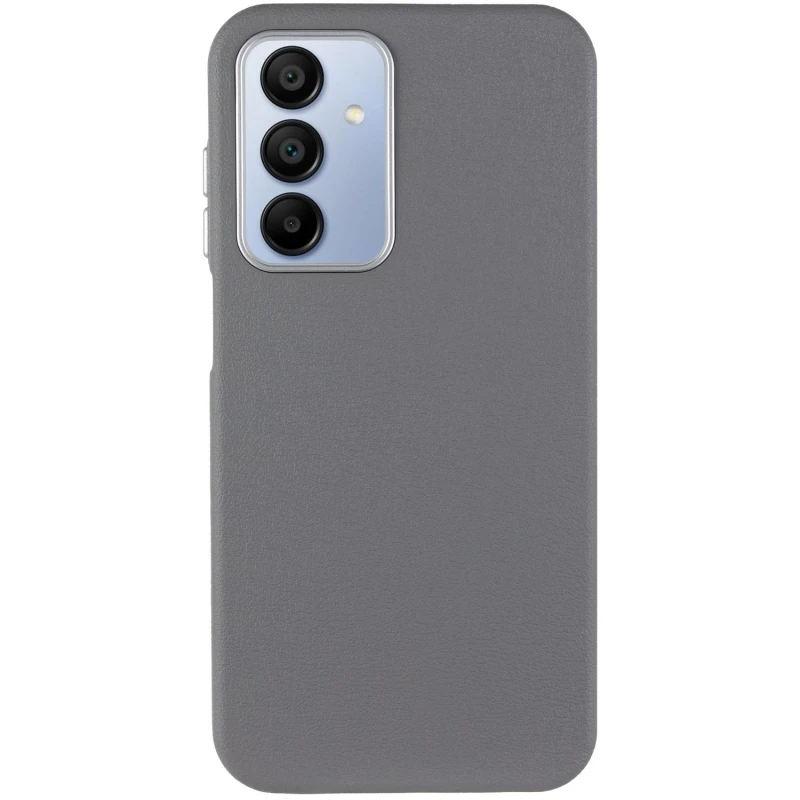 Кожаный чехол Leather Case Metal Buttons для Samsung Galaxy A15 4G/5G / M15 5G, Titanium Gray 1, Искусственная кожа, купить оптом с доставкой
