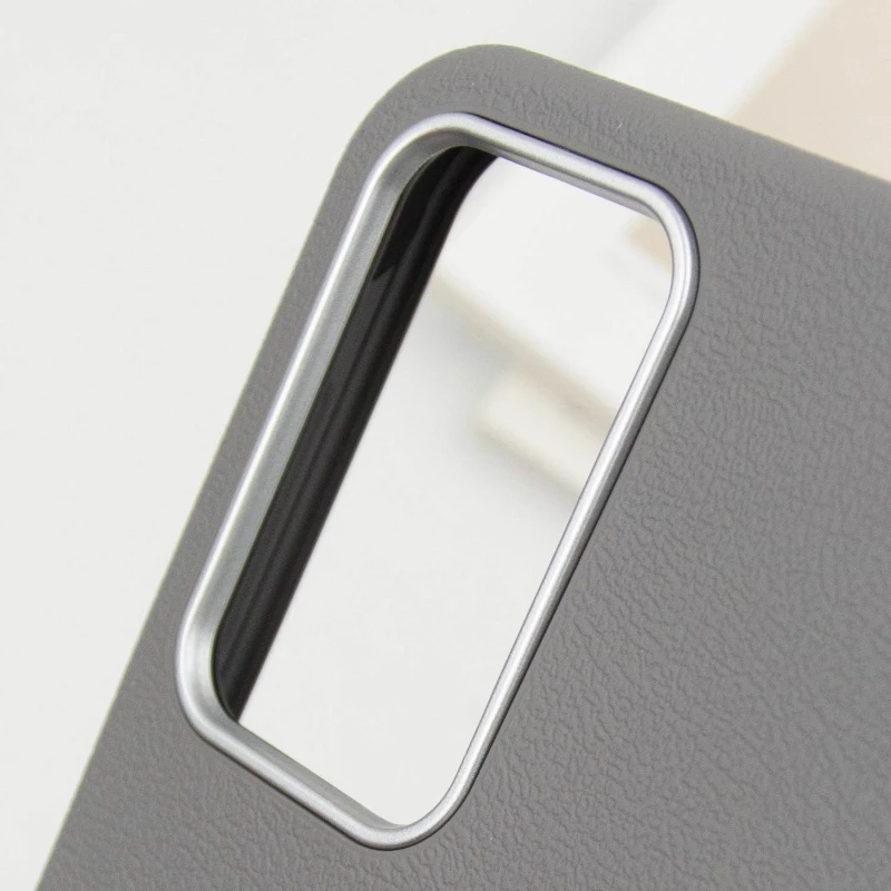 Кожаный чехол Leather Case Metal Buttons для Samsung Galaxy A15 4G/5G / M15 5G, Titanium Gray 5, Искусственная кожа, купить оптом с доставкой