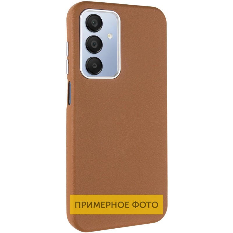 Кожаный чехол Leather Case Metal Buttons для Xiaomi Redmi Note 13 4G на картинке №1