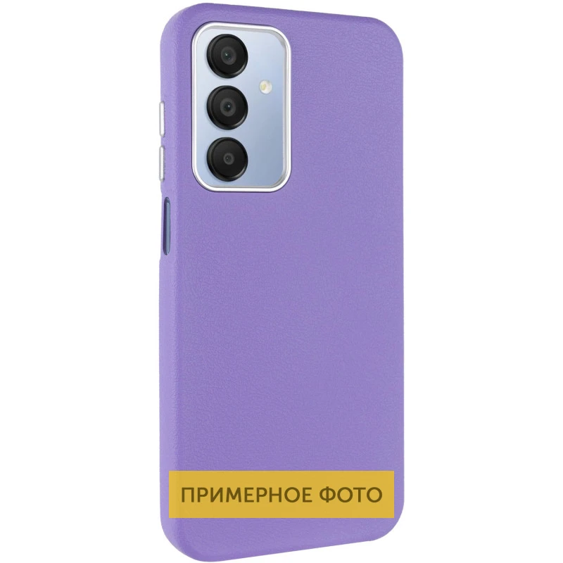 Кожаный чехол Leather Case Metal Buttons для Samsung Galaxy S25 Ultra, Light Purple, Искусственная кожа, купить оптом с доставкой