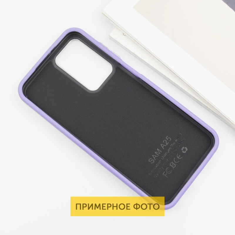 Кожаный чехол Leather Case Metal Buttons для Samsung Galaxy S25 Ultra, Light Purple 3, Искусственная кожа, купить оптом с доставкой