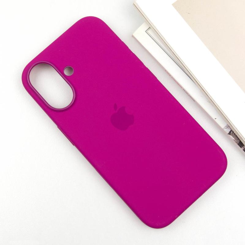 Чехол Silicone case (AAA) with Magsafe and Animation (button) для Apple iPhone 16 (6.1) на картинке №4