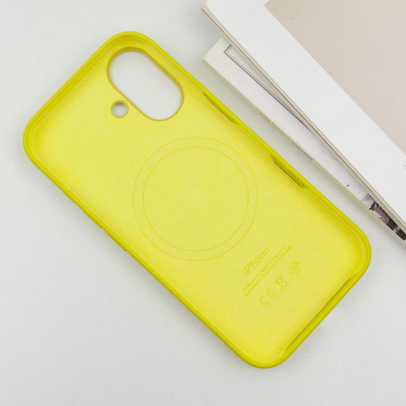 Чохол Silicone case (AAA) with Magsafe and Animation (button) для Apple iPhone 16 (6.1) на малюнкі №5