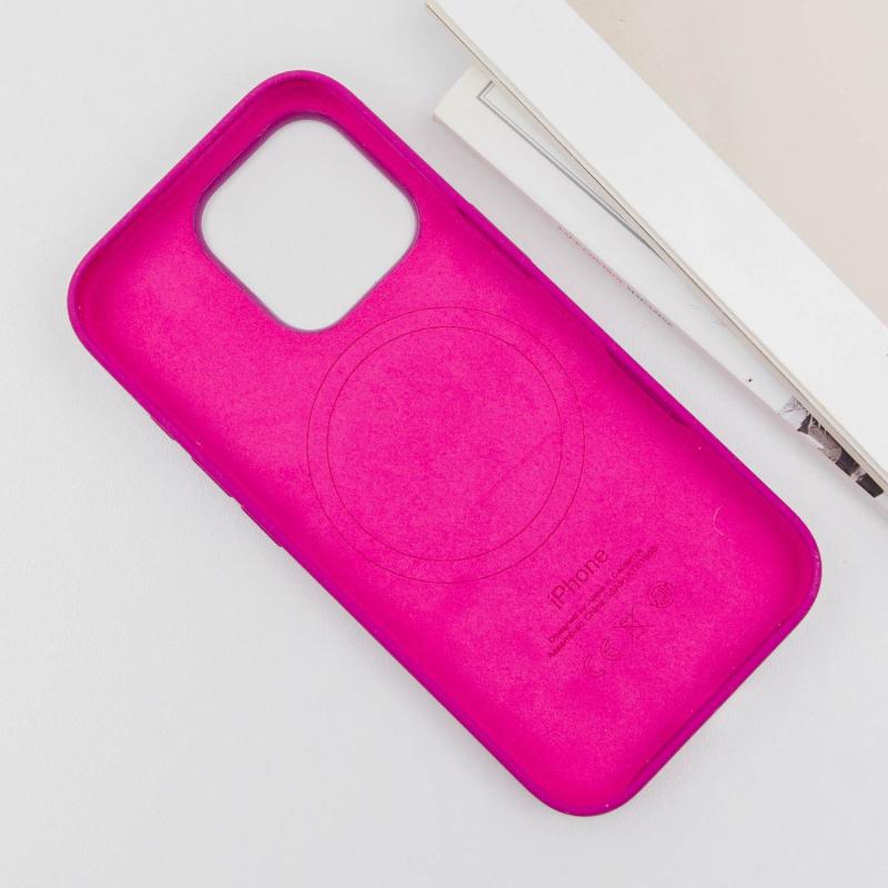 Чехол Silicone case (AAA) with Magsafe and Animation (button) для Apple iPhone 16 Pro (6.3) на картинке №5