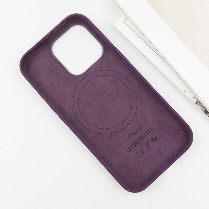 Чехол Silicone case (AAA) with Magsafe and Animation (button) для Apple iPhone 16 Pro (6.3) на картинке №5