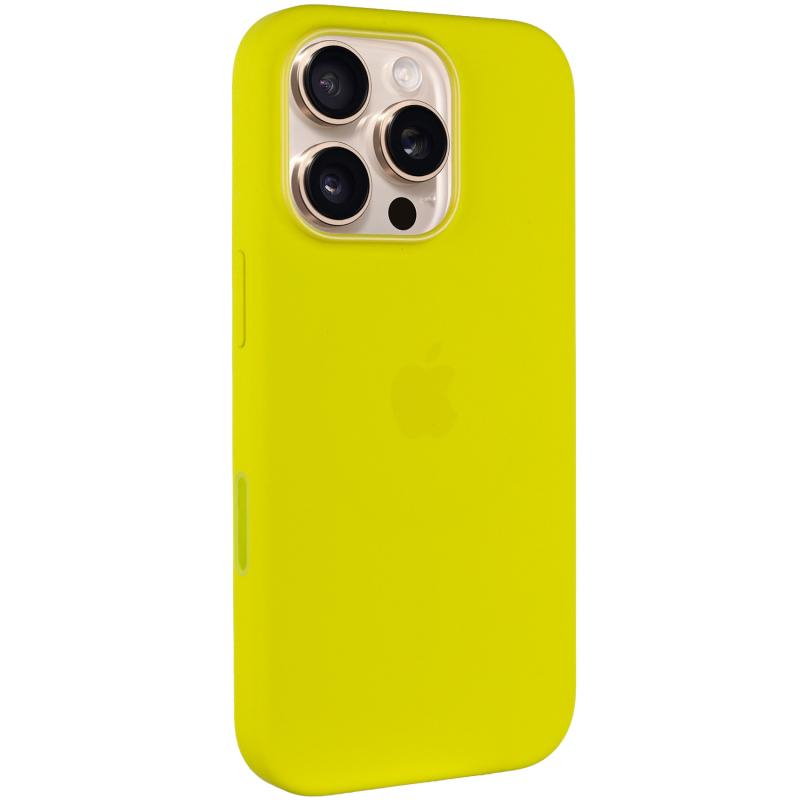 Чехол Silicone case (AAA) with Magsafe and Animation (button) для Apple iPhone 16 Pro Max (6.9) на картинке №1