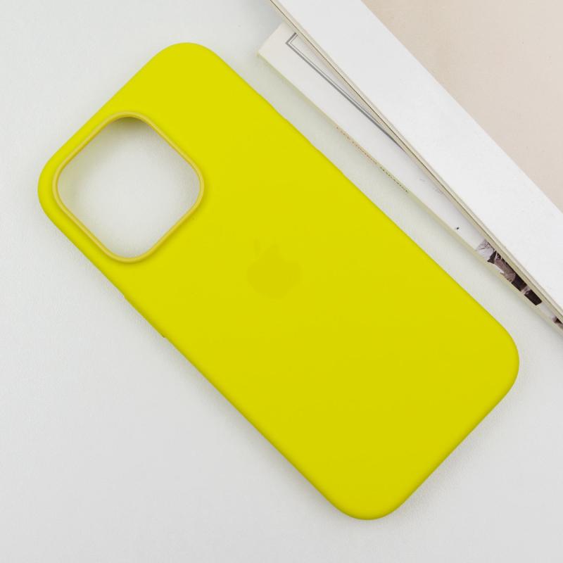 Чехол Silicone case (AAA) with Magsafe and Animation (button) для Apple iPhone 16 Pro Max (6.9) на картинке №4