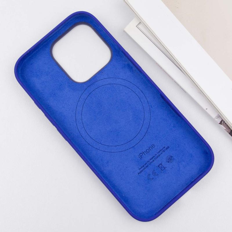 Чехол Silicone case (AAA) with Magsafe and Animation (button) для Apple iPhone 16 Pro Max (6.9) на картинке №5