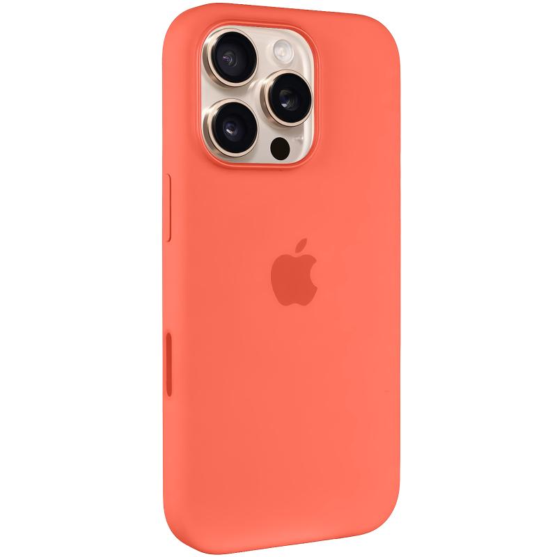 Чехол Silicone case (AAA) with Magsafe and Animation (button) для Apple iPhone 16 Pro Max (6.9) на картинке №1