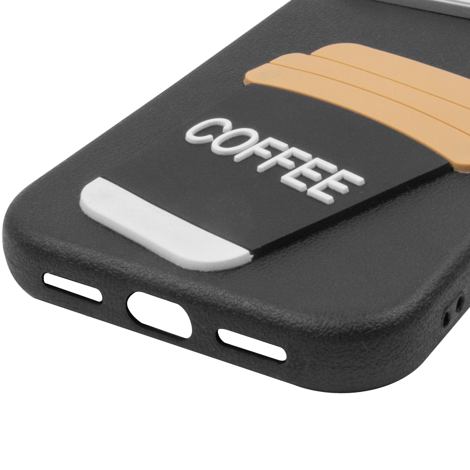 Чехол TPU Leather Toys для Apple iPhone 12 Pro Max / 13 Pro Max (6.7"), Coffee / Black 4, TPU, купить оптом с доставкой