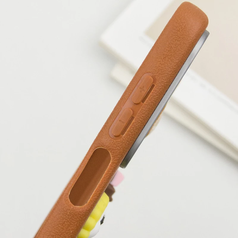 Чохол TPU Leather Toys для Samsung Galaxy A26 5G, Labubu / Brown 4, Штучна шкіра, купити оптом з доставкою