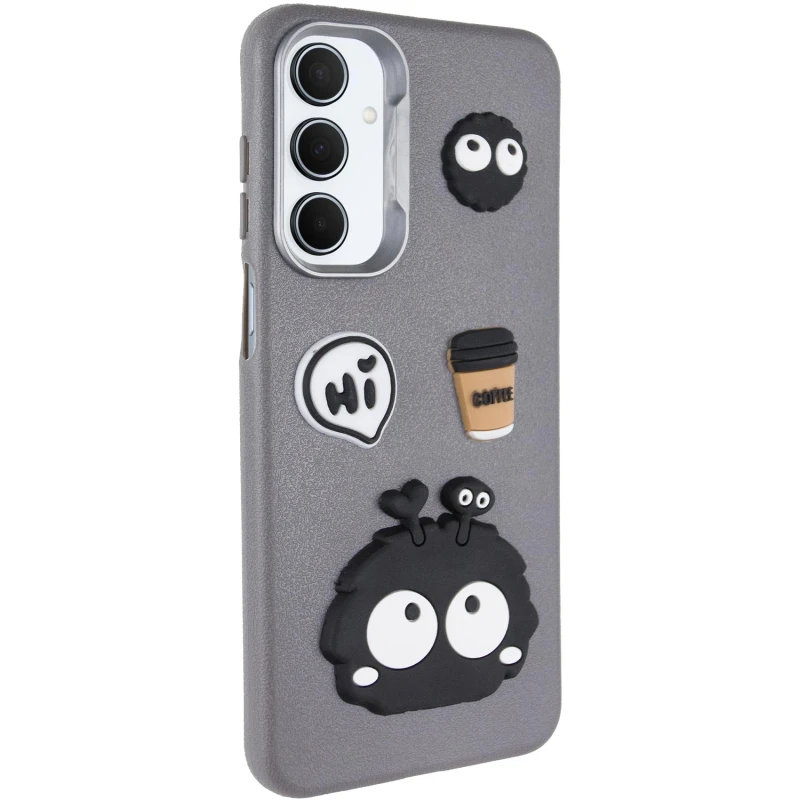 Чохол TPU Leather Toys для Samsung Galaxy A26 5G, Monster / Grey, Штучна шкіра, купити оптом з доставкою