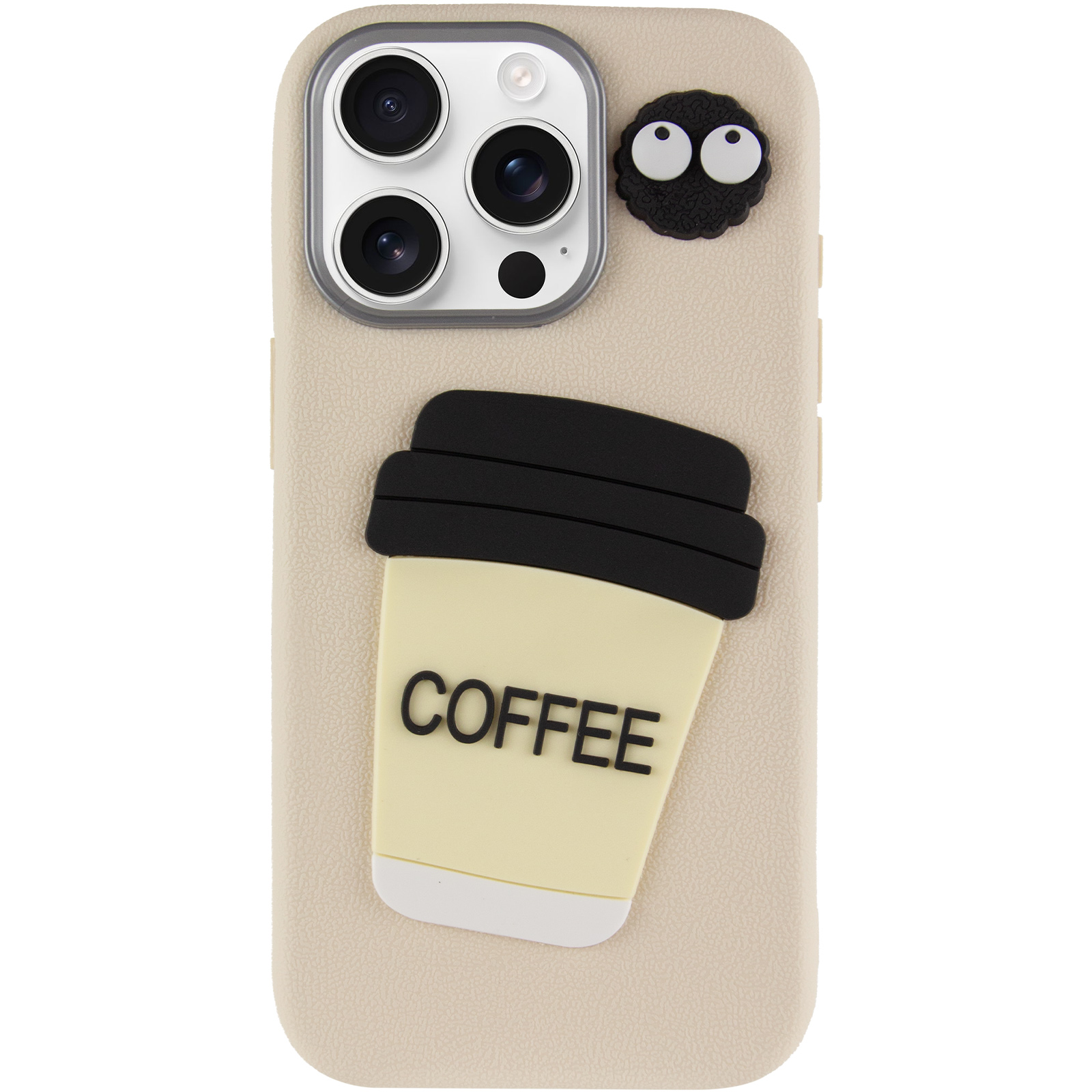 Чехол TPU Leather Toys для Apple iPhone 14 Pro (6.1"), Coffee / Sand 1, TPU, купить оптом с доставкой