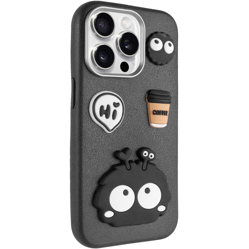 Чехол TPU Leather Toys для Apple iPhone 14 Pro Max (6.7"), Monster / Black, TPU, купить оптом с доставкой