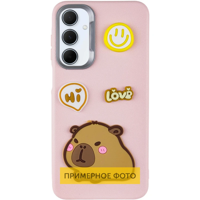 Чехол TPU Leather Toys для Xiaomi Poco X6 / Note 13 Pro 5G, Capybara / Pink 1, TPU, купить оптом с доставкой
