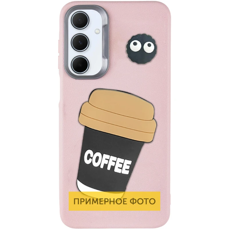 Чехол TPU Leather Toys для Xiaomi Redmi A3, Coffee / Pink, TPU, купить оптом с доставкой