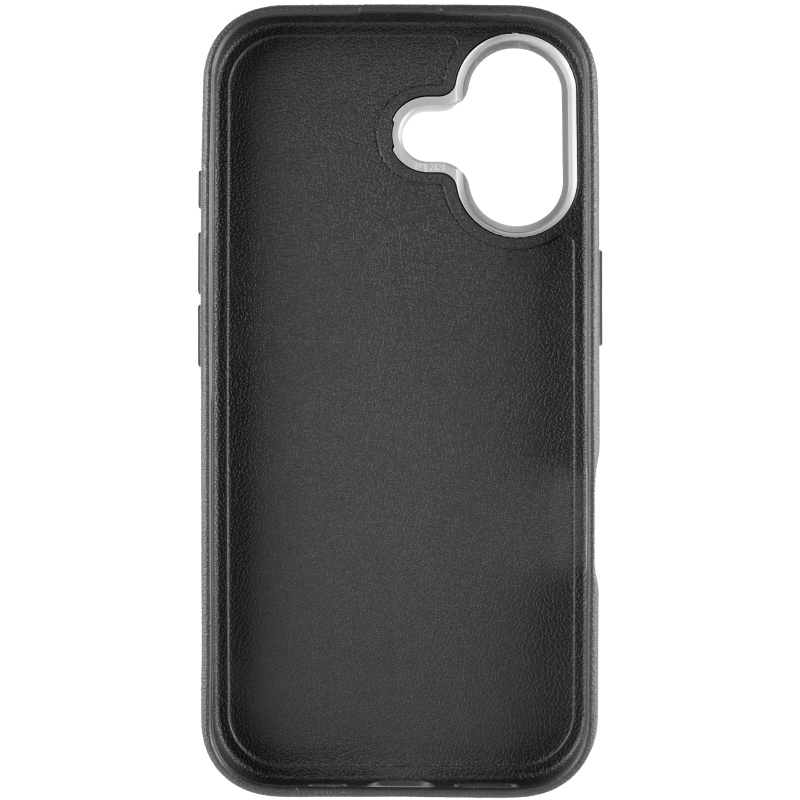 Чехол TPU Leather Toys для Apple iPhone 16 (6.1"), Coffee / Black 2, TPU, купить оптом с доставкой