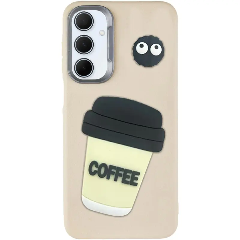 Чехол TPU Leather Toys для Samsung Galaxy S24 FE, Coffee / Sand, TPU, купить оптом с доставкой