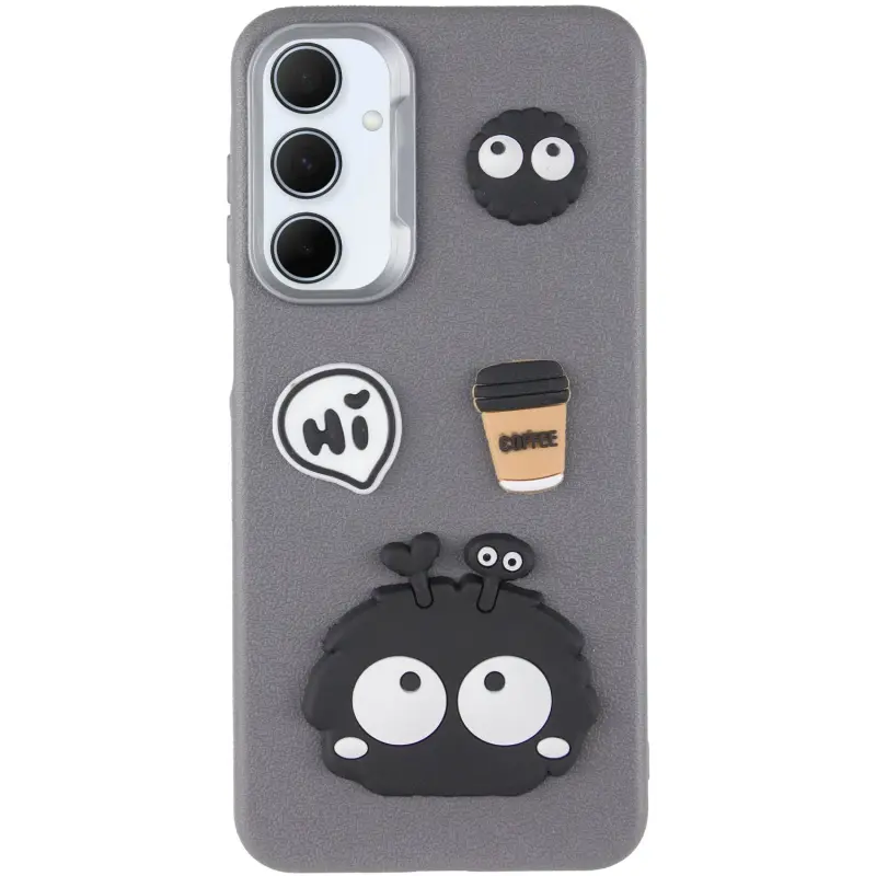 Чехол TPU Leather Toys для Samsung Galaxy S24 FE, Monster / Grey 1, TPU, купить оптом с доставкой