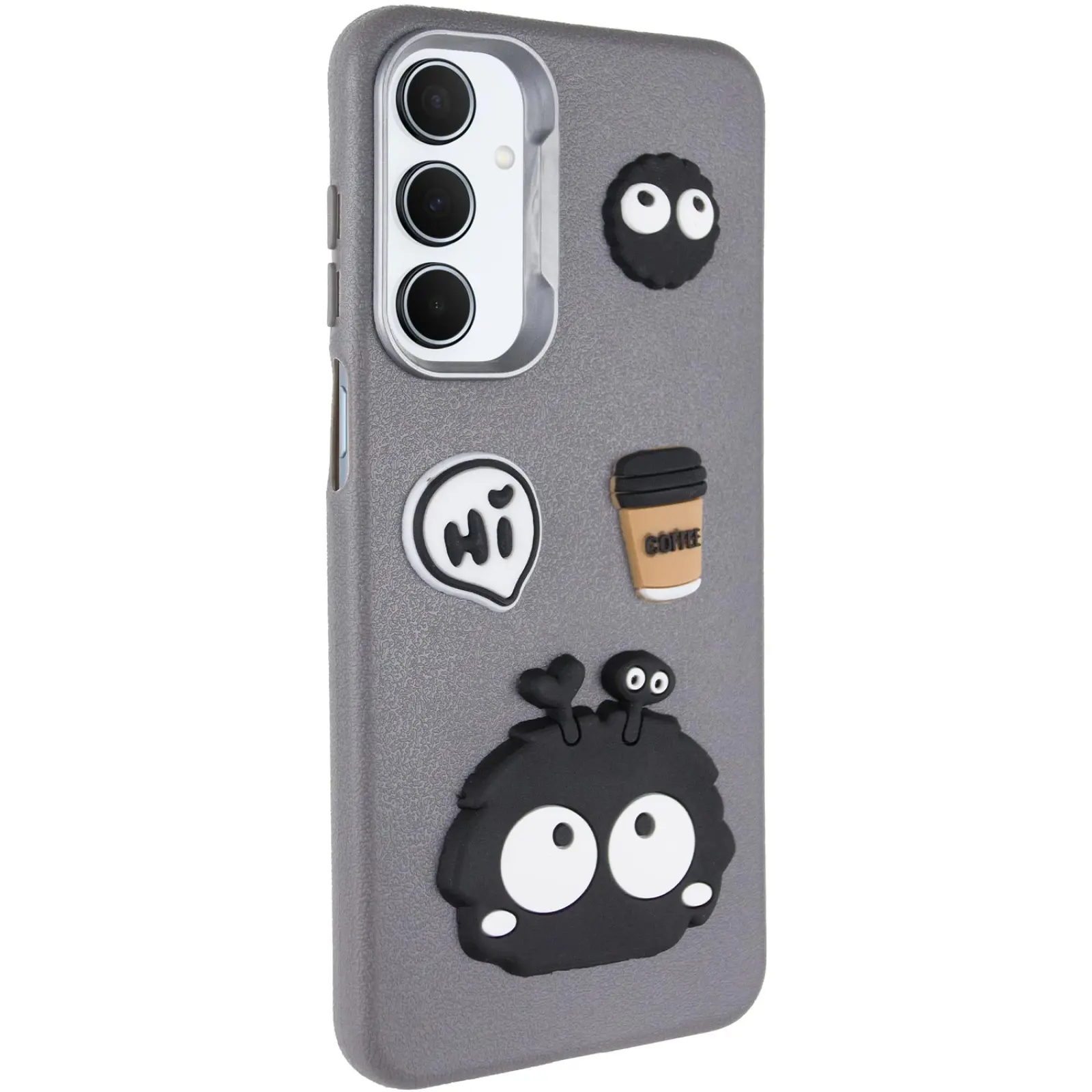 Чехол TPU Leather Toys для Samsung Galaxy S24 FE, Monster / Grey, TPU, купить оптом с доставкой