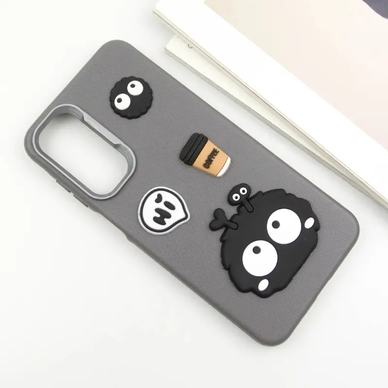 Чехол TPU Leather Toys для Samsung Galaxy S24 FE, Monster / Grey 2, TPU, купить оптом с доставкой