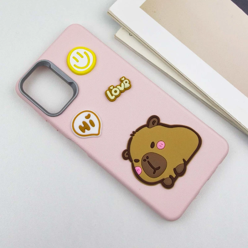 Чехол TPU Leather Toys для Samsung Galaxy A06, Capybara / Pink 1, TPU, купить оптом с доставкой