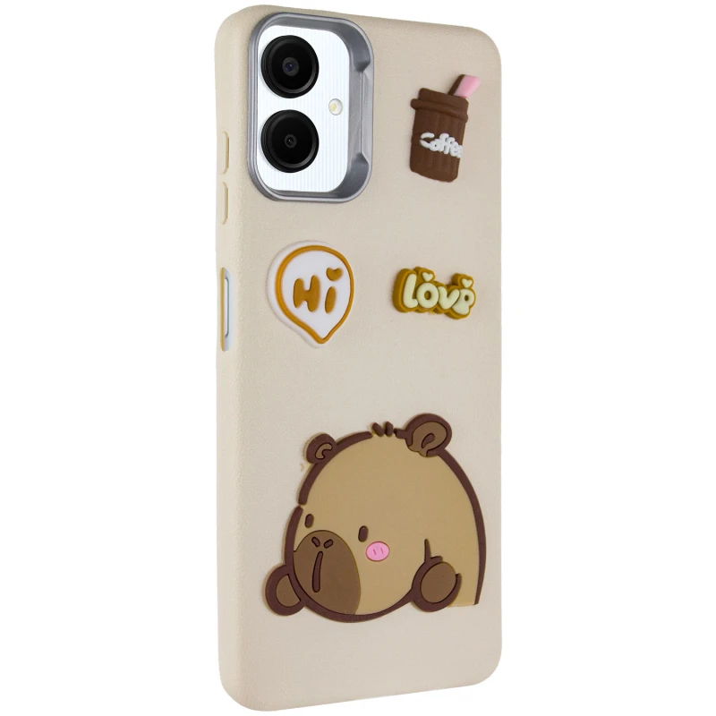 Чехол TPU Leather Toys для Samsung Galaxy A06, Capybara / Sand, TPU, купить оптом с доставкой