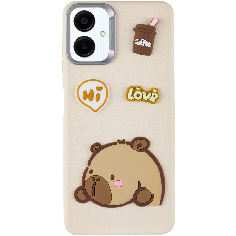 Чехол TPU Leather Toys для Samsung Galaxy A06, Capybara / Sand 1, TPU, купить оптом с доставкой