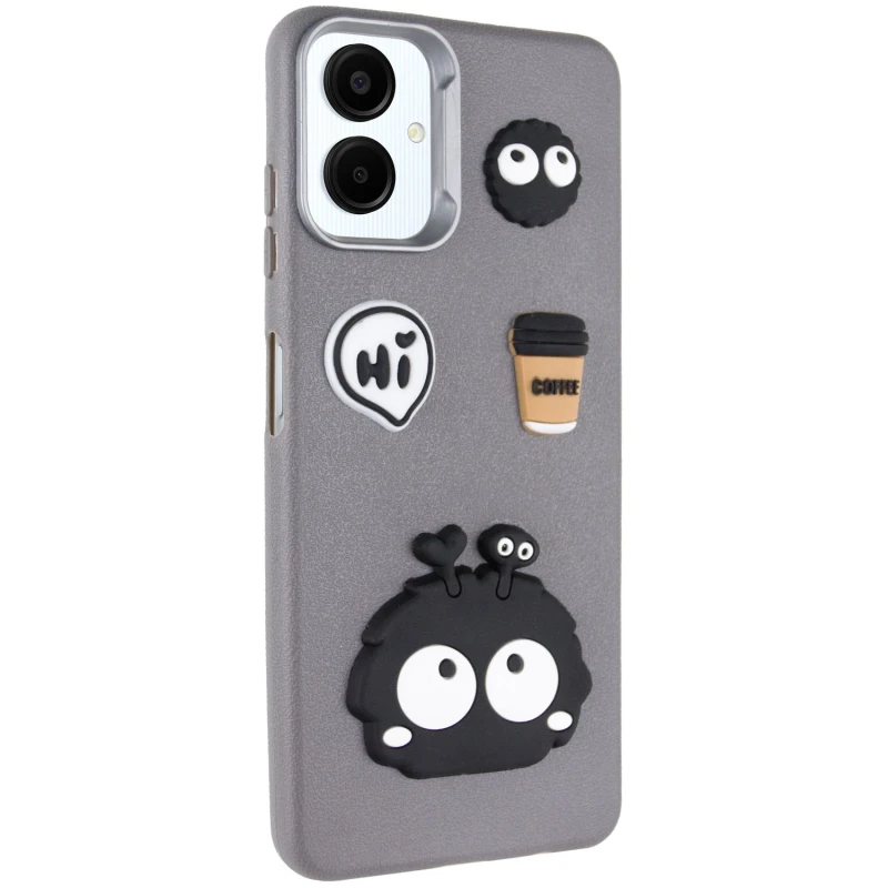 Чехол TPU Leather Toys для Samsung Galaxy A06, Monster / Grey, TPU, купить оптом с доставкой