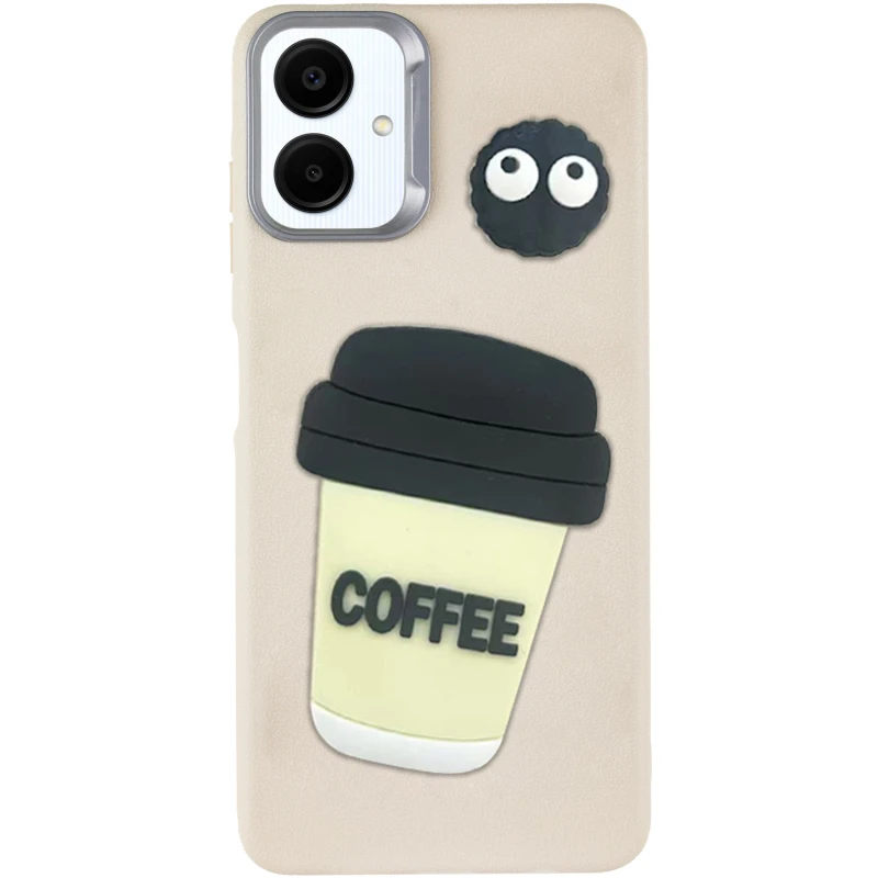 Чехол TPU Leather Toys для Samsung Galaxy A06, Coffee / Sand, TPU, купить оптом с доставкой