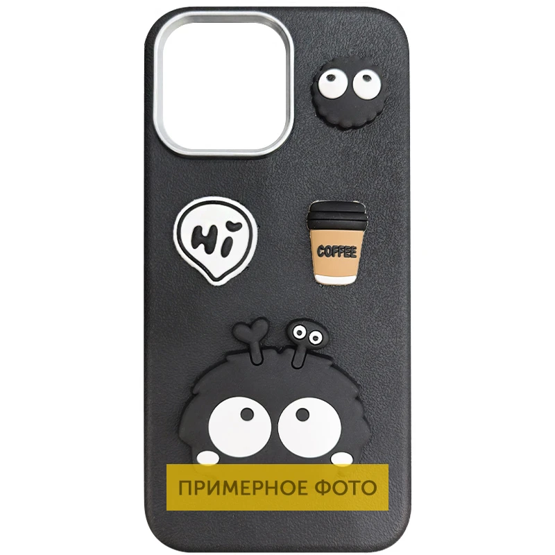 Чехол TPU Leather Toys для Xiaomi Redmi Note 14 Pro 5G, Monster / Black, TPU, купить оптом с доставкой